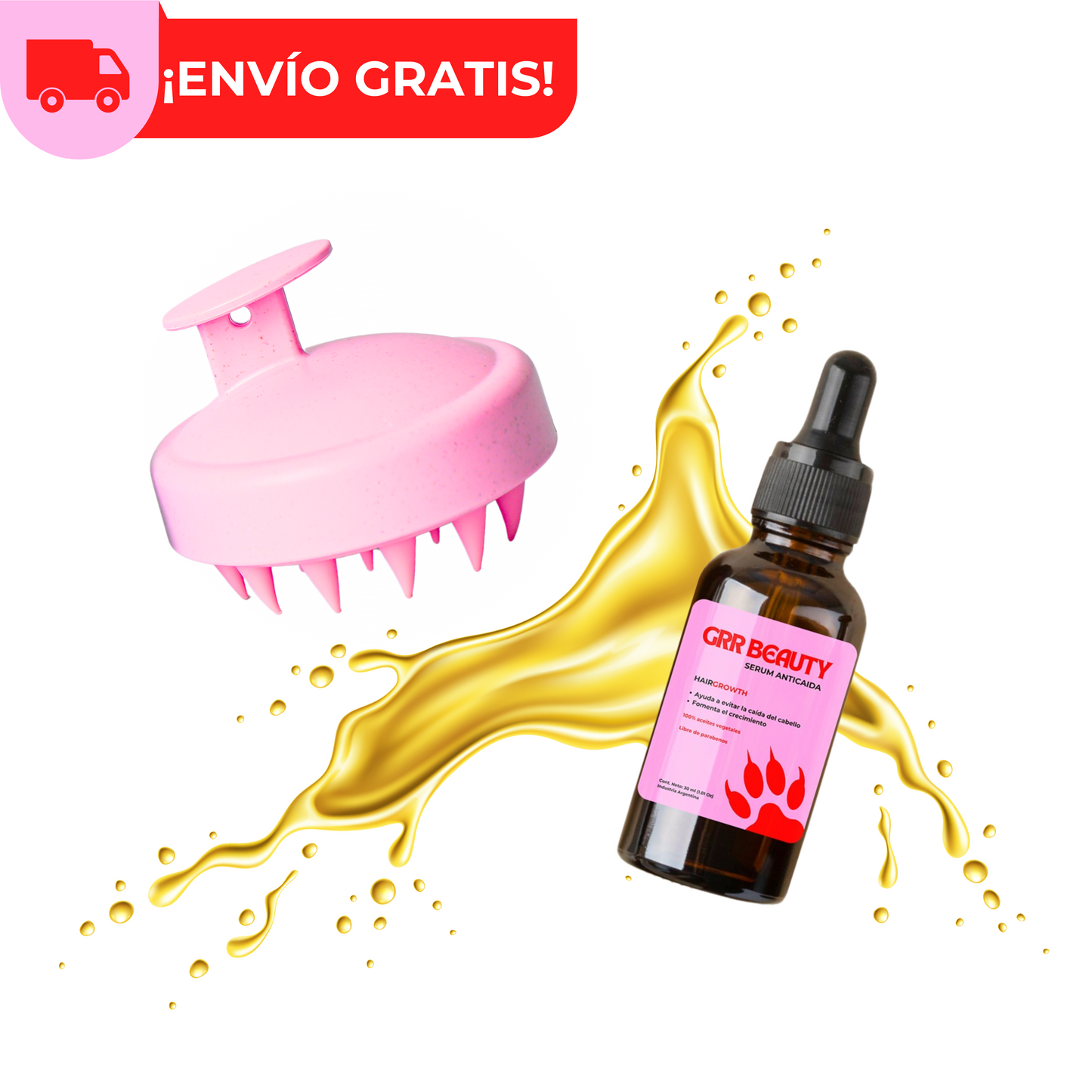 Serum Anticaída GRR + Masajeador Capilar